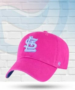 '47 Brand St Louis Cardinals Orchid Ballpark Clean Up Adjustable Hat