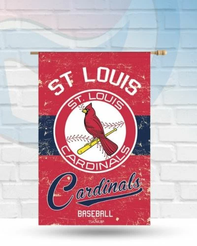 Evergreen Clearance St Louis Cardinals Vintage Linen 28" X 44" Vertical Flag 1 Evergreen Clearance St Louis Cardinals Vintage Linen 28" X 44" Vertical Flag