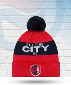 New Era St Louis City SC Kick Off Youth Knit Pom Beanie Hats