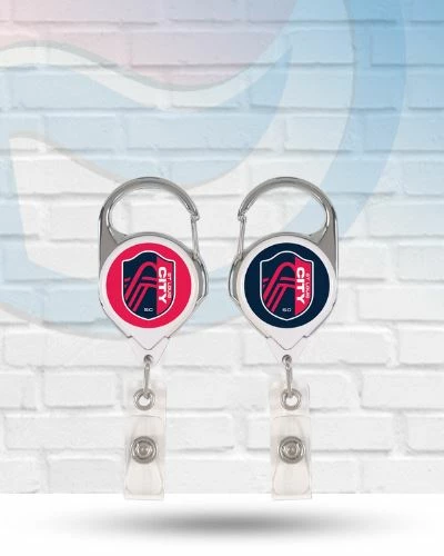 WinCraft Lanyards St Louis City SC Premium Retractable Badge Reel 1 WinCraft Lanyards St Louis City SC Premium Retractable Badge Reel