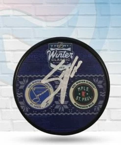 Fan Cave Sports Steve Ott St Louis Blues Autographed 2022 Winter Classic Dueling Logo Puck - COA