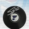 Fan Cave Sports Steve Ott St Louis Blues Autographed Logo Puck - COA
