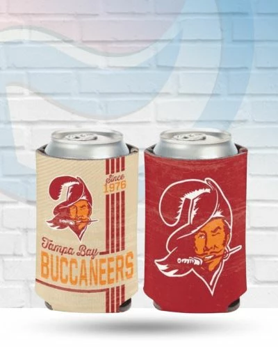 WinCraft Drinkware Tampa Bay Buccaneers Vintage Can Koozie 1 WinCraft Drinkware Tampa Bay Buccaneers Vintage Can Koozie