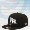 New Era Tampa Bay Rays Black And White 59FIFTY Fitted Hat