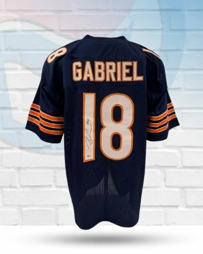Fan Cave Sports Autographed Memorabilia Taylor Gabriel Chicago Bears Autographed Custom Jersey - Beckett COA 1 Fan Cave Sports Autographed Memorabilia Taylor Gabriel Chicago Bears Autographed Custom Jersey - Beckett COA
