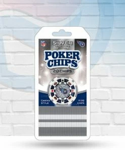 Masterpieces Puzzle Co Tennessee Titans 20 Piece Poker Chips Games