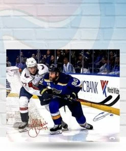Fan Cave Sports Autographed Memorabilia TJ Oshie And Ryan O'Reilly St Louis Blues/Washington Capitals Dual Autographed 16x20 - JSA