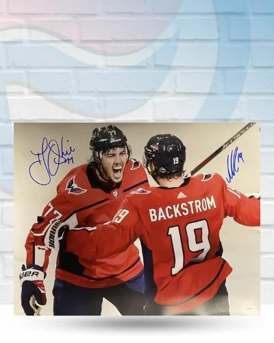 Fan Cave Sports TJ Oshie & Nicklas Bäckström Washington Capitals Dual Autographed 16x20 Photo - JSA Autographed Memorabilia 1 Fan Cave Sports TJ Oshie & Nicklas Bäckström Washington Capitals Dual Autographed 16x20 Photo - JSA Autographed Memorabilia