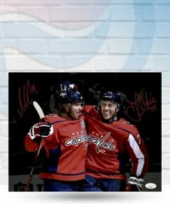 Fan Cave Sports TJ Oshie & Nicklas Bäckström Washington Capitals Dual Autographed Photo - JSA Autographed Memorabilia