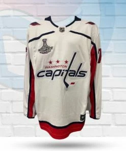 Fan Cave Sports TJ Oshie Washington Capitals Autographed Fanatics Away Jersey With Stanley Cup Patch & Inscription- JSA Autographed Memorabilia