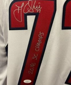Fan Cave Sports TJ Oshie Washington Capitals Autographed Fanatics Away Jersey With Stanley Cup Patch & Inscription- JSA Autographed Memorabilia