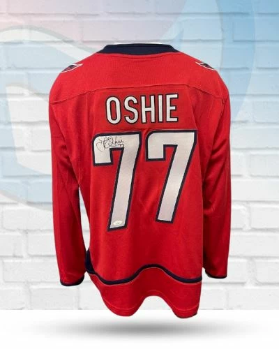 Fan Cave Sports TJ Oshie Washington Capitals Autographed Fanatics Home Jersey - JSA 1 Fan Cave Sports TJ Oshie Washington Capitals Autographed Fanatics Home Jersey - JSA