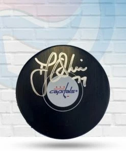 Fan Cave Sports TJ Oshie Washington Capitals Autographed Logo Puck - JSA Autographed Memorabilia