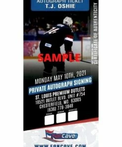 Fan Cave Sports Autographed Memorabilia TJ Oshie Washington Capitals Autographed Saving Goal Photo - COA