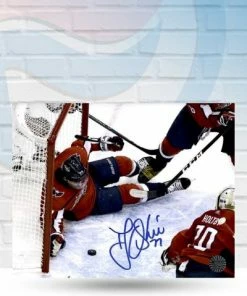 Fan Cave Sports Autographed Memorabilia TJ Oshie Washington Capitals Autographed Saving Goal Photo - COA