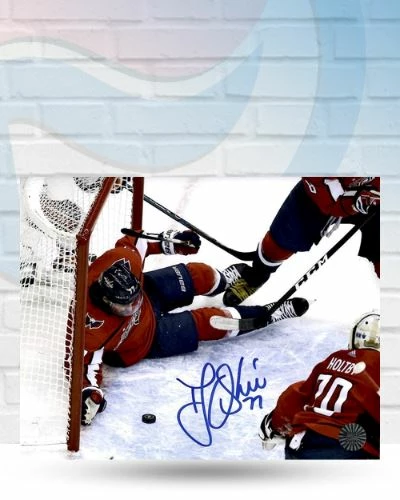 Fan Cave Sports Autographed Memorabilia TJ Oshie Washington Capitals Autographed Saving Goal Photo - COA 1 Fan Cave Sports Autographed Memorabilia TJ Oshie Washington Capitals Autographed Saving Goal Photo - COA