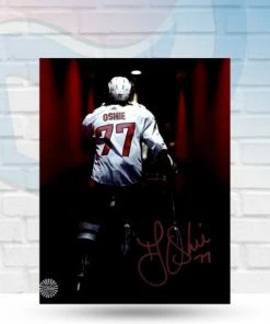 Fan Cave Sports TJ Oshie Washington Capitals Autographed Tunnel 8x10 Photo - COA Autographed Memorabilia