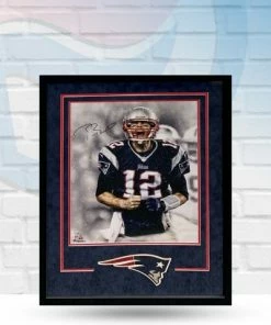 Fan Cave Sports Autographed Memorabilia Tom Brady New England Patriots Autographed Framed 16x20 Photo - COA