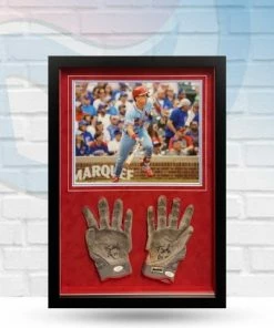 Fan Cave Sports Tommy Edman St Louis Cardinals Autographed Framed 11x14 And GU Batting Gloves - JSA