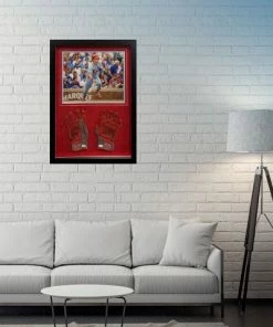 Fan Cave Sports Autographed Memorabilia Tommy Edman St Louis Cardinals Autographed Framed 11x14 And GU Batting Gloves - JSA