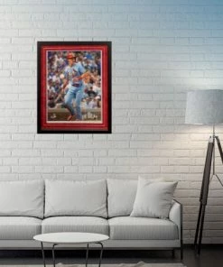 Fan Cave Sports Tommy Edman St Louis Cardinals Autographed Framed 16x20 Photo W/ "Go Cardinals" Inscription - COA