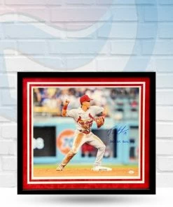 Fan Cave Sports Tommy Edman St Louis Cardinals Autographed Framed 16x20 Photo W/ Inscription - JSA