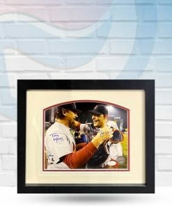 Fan Cave Sports Tony LaRussa And Yadier Molina St Louis Cardinals Dual Autographed Framed 8x10 - JSA COA Autographed Memorabilia
