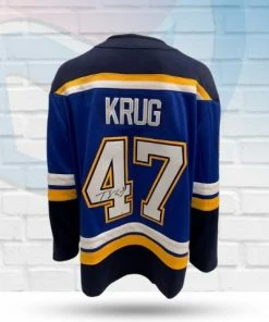 Fan Cave Sports Autographed Memorabilia Torey Krug St Louis Blues Autographed Fanatics Home Jersey - COA