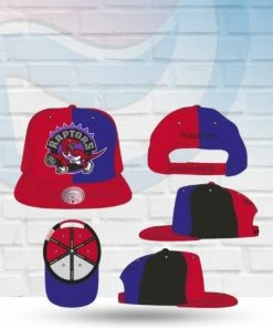 Mitchell & Ness Hats Toronto Raptors Mitchell And Ness Pinwheel Snapback Hat
