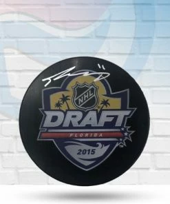 Fan Cave Sports Travis Konecny Philadelphia Flyers Autographed 2015 Draft Puck - JSA