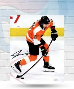 Fan Cave Sports Travis Konecny Philadelphia Flyers Autographed Slapshot Photo - JSA