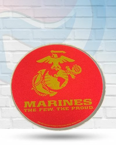Michigan Automotive United States Marines Auto Badge Decal 1 Michigan Automotive United States Marines Auto Badge Decal