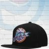 Mitchell & Ness Utah Jazz Mitchell And Ness Core HWC Black Snapback Hat Hats
