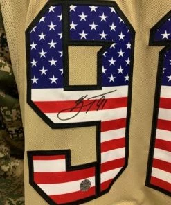 Fan Cave Sports Vladimir Tarasenko St Louis Blues Autographed Adidas Military Jersey - COA