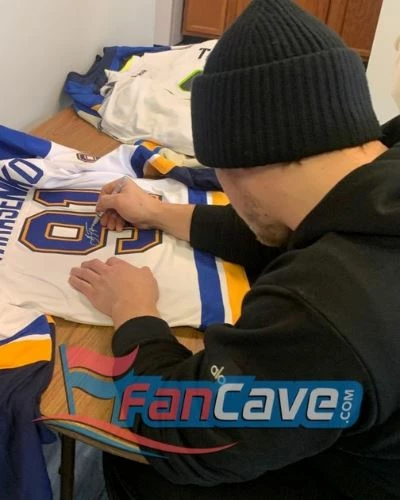 Fan Cave Sports Autographed Memorabilia Vladimir Tarasenko St Louis Blues Autographed Fanatics Away Jersey - COA 3 Fan Cave Sports Autographed Memorabilia Vladimir Tarasenko St Louis Blues Autographed Fanatics Away Jersey - COA