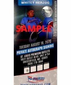 Fan Cave Sports Autographed Memorabilia Whitey Herzog St Louis Cardinals Autographed Blue Sharpie Coaching Photo - COA