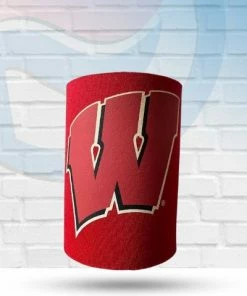 Michigan Clearance Wisconsin Badgers Red Can Koozie