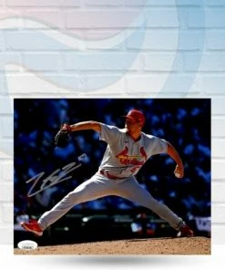 Fan Cave Sports Zack Thompson St Louis Cardinals Autographed Name & Number 8x10 Photo - JSA Autographed Memorabilia