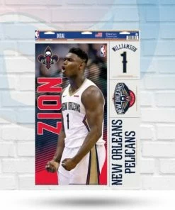 WinCraft Decals Zion Williamson New Orleans Pelicans Multi-Use Decal 11" X 17"