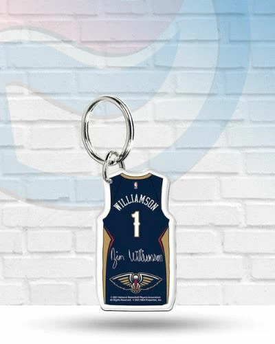 WinCraft Keychains Zion Williamson New Orleans Pelicans Premium Acrylic Keychain 1 WinCraft Keychains Zion Williamson New Orleans Pelicans Premium Acrylic Keychain